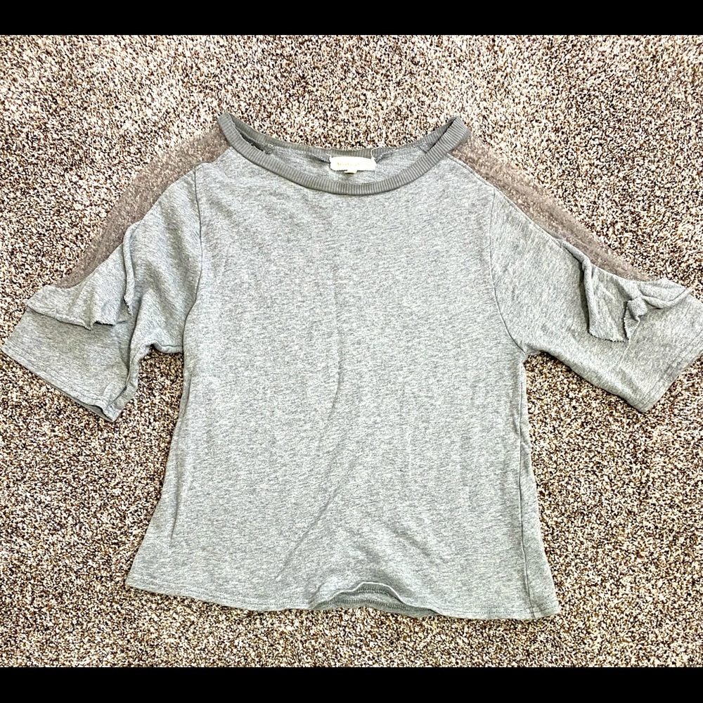 Gilded Intent Mesh Shoulder Top